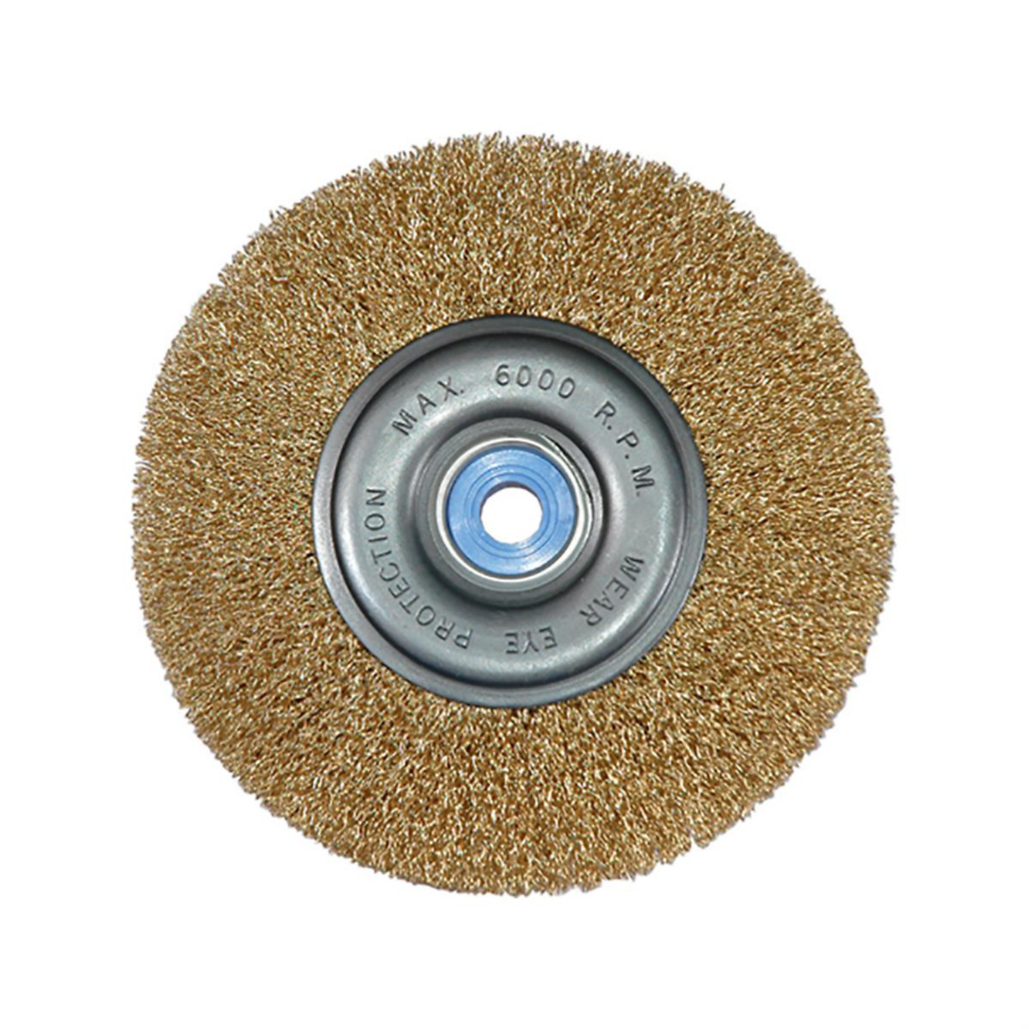 K Tool International Medium Coarse Wire Wheel — 6in. Diameter, Crimped, 6000 Max RPM, Model# KTI79201